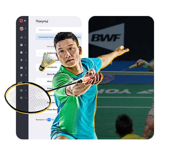 CRM software pro prodej vstupenek na badminton: prodej, fan CRM a vstup